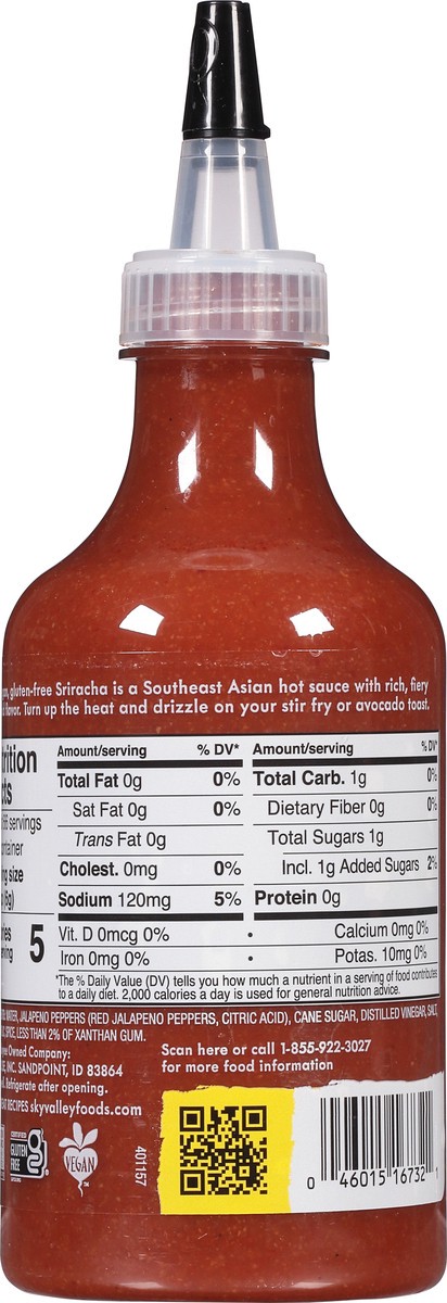 slide 5 of 7, Sky Valley Sriracha, 14 oz