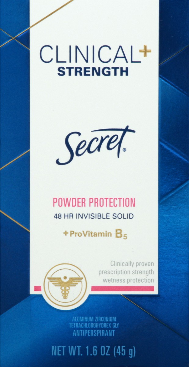 slide 6 of 9, Secret Clinical+ Strength 48 HR Invisible Solid Powder Protection Antiperspirant 1.6 oz, 1.6 oz