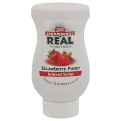 Simply Squeeze Strawberry Puree Strawberry Infused Syrup 16.9 fl oz