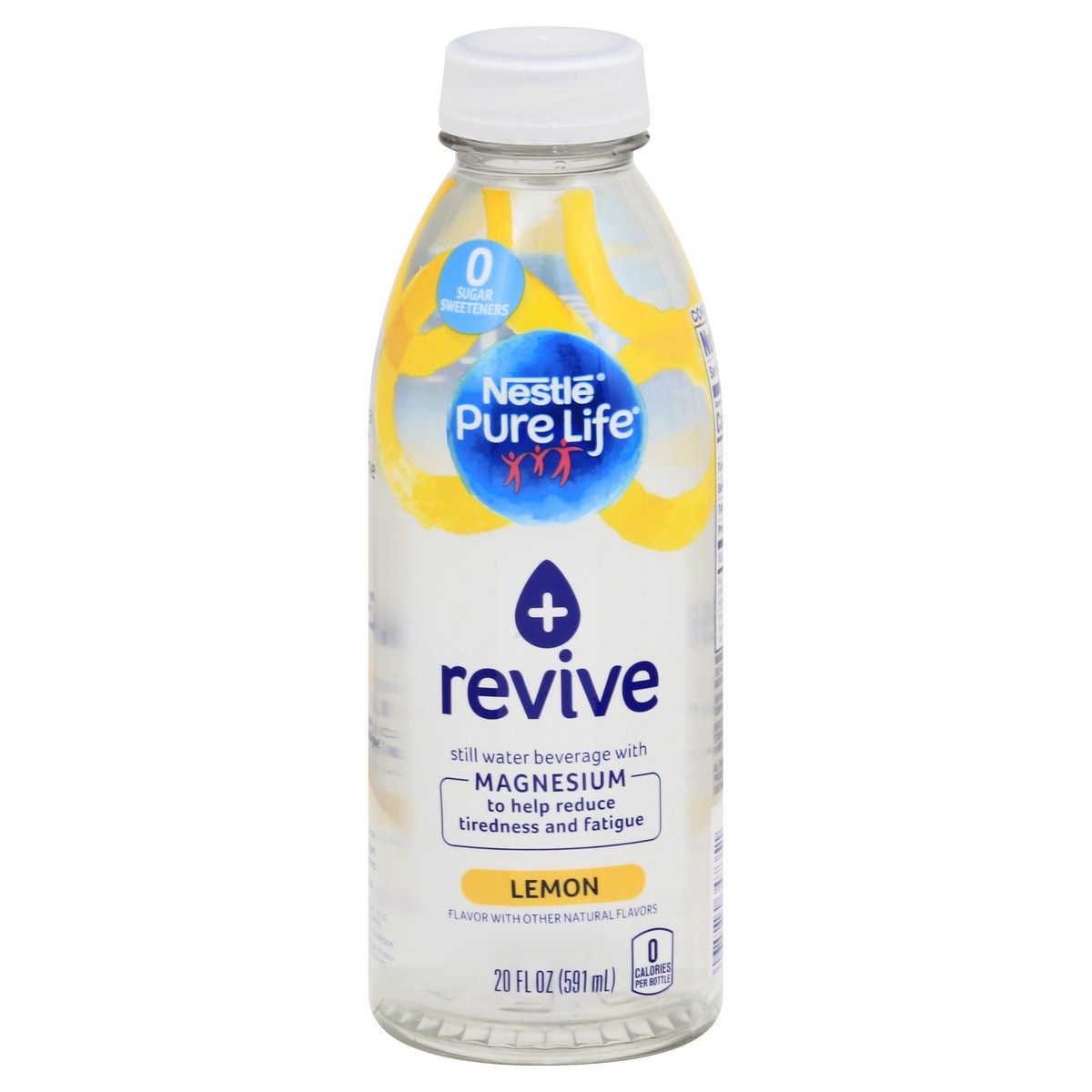 slide 1 of 10, Nestlé Pure Life + Revive Lemon Flavor Still Water Beverage 20 oz, 20 oz