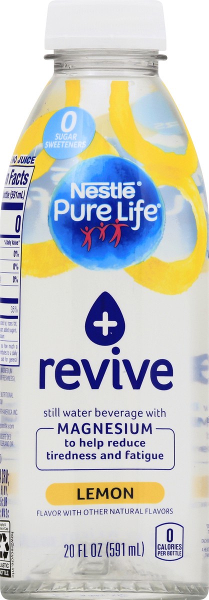 slide 6 of 10, Nestlé Pure Life + Revive Lemon Flavor Still Water Beverage 20 oz, 20 oz