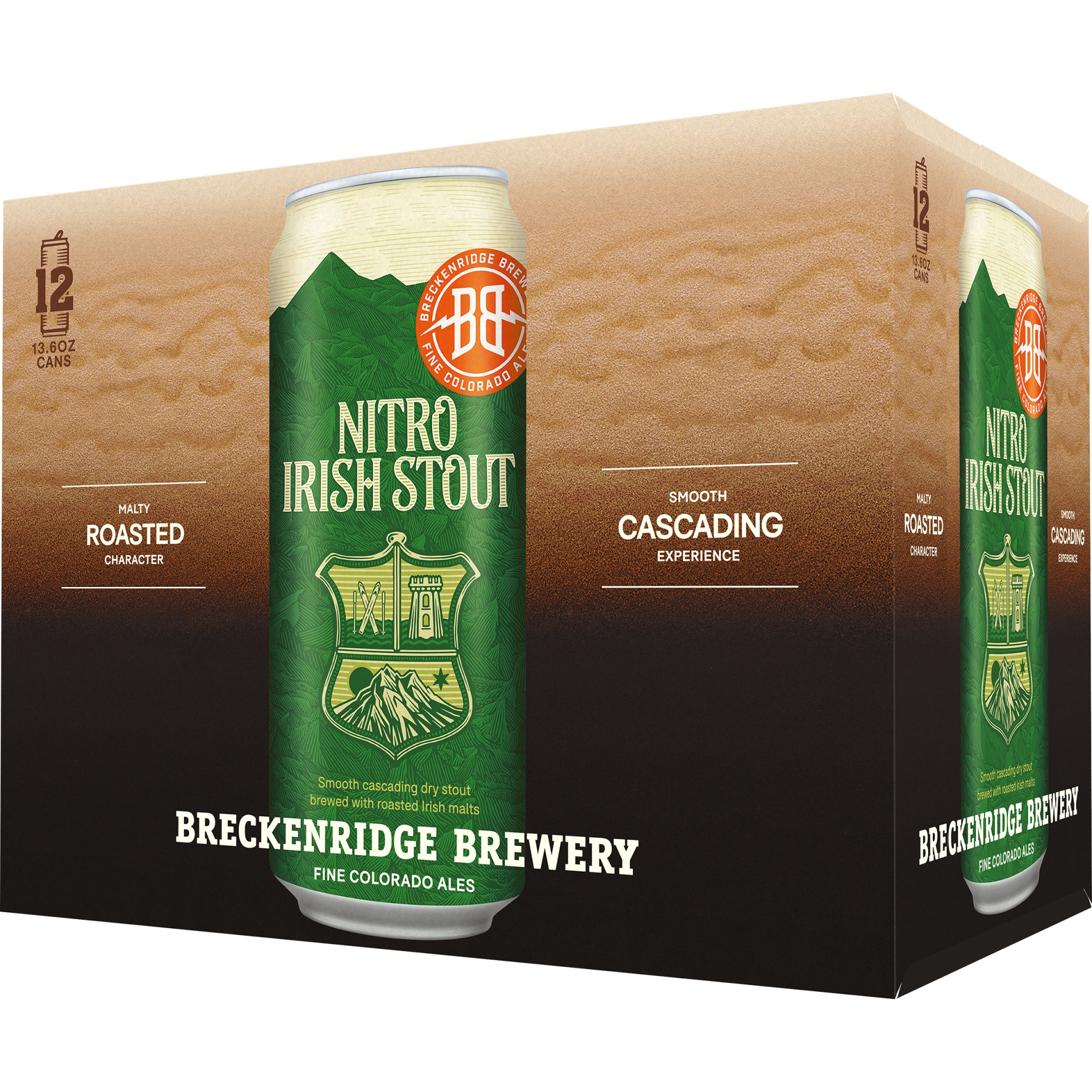 slide 1 of 1, Breckenridge Brewery Nitro Irish Stout, 4.8% ABV, 12 ct; 12 fl oz