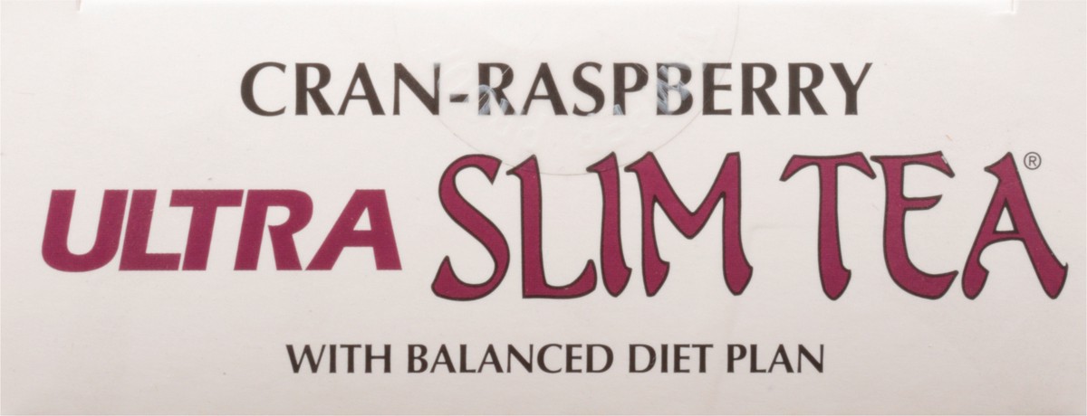 slide 4 of 10, Ultra Slim Tea Tea Bags Caffeine Free Cran-Rasberry Herbal Tea - 24 ct, 24 ct