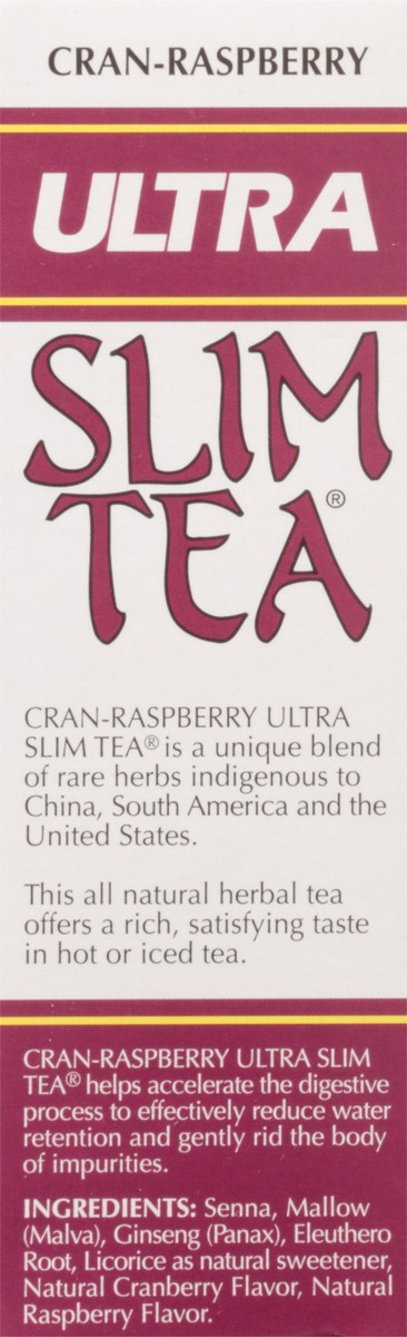 slide 7 of 10, Ultra Slim Tea Tea Bags Caffeine Free Cran-Rasberry Herbal Tea - 24 ct, 24 ct