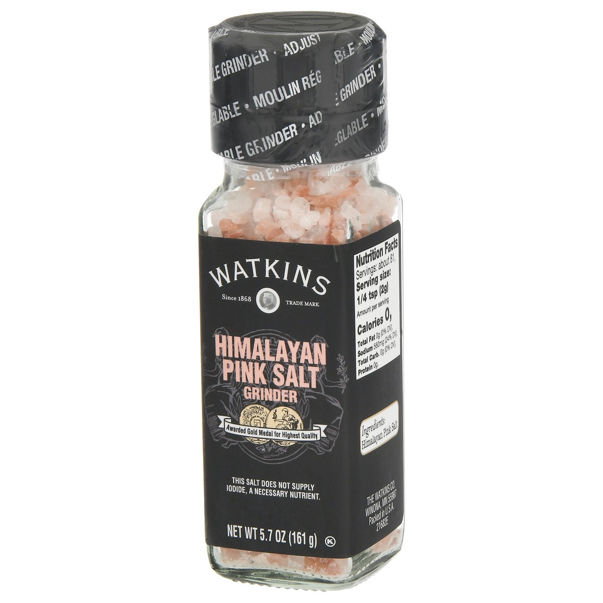 slide 3 of 11, Watkins Himalayan Pink Salt Grinder 5.7 oz, 5.7 oz