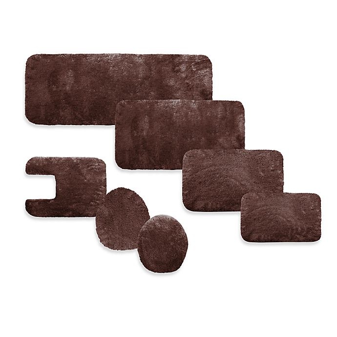 slide 1 of 1, Microdry Plush Bath Universal Toilet Lid Cover with Memory Foam - Chocolate, 1 ct