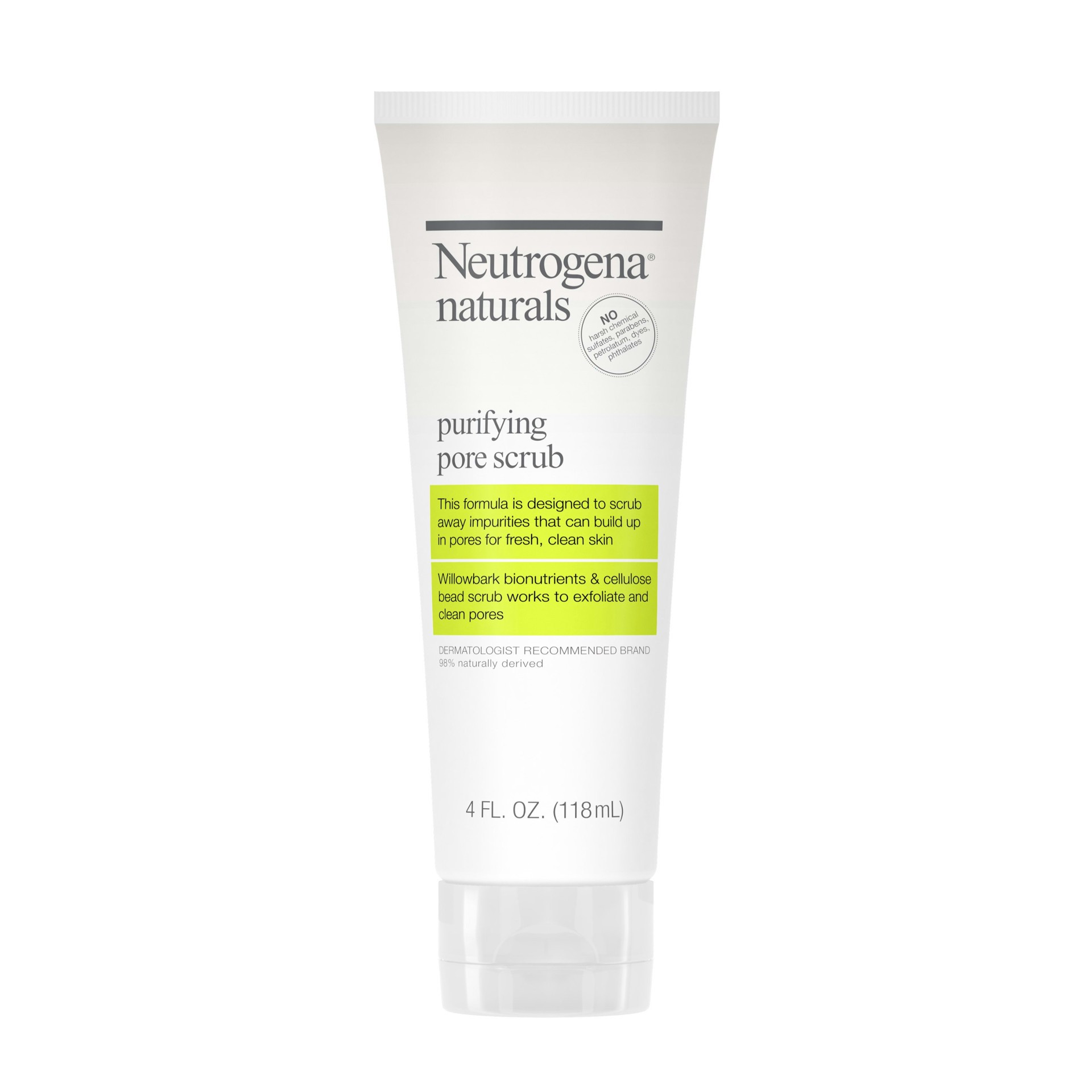 slide 3 of 5, Neutrogena Naturals Purifying Pore Scrub, 4 oz