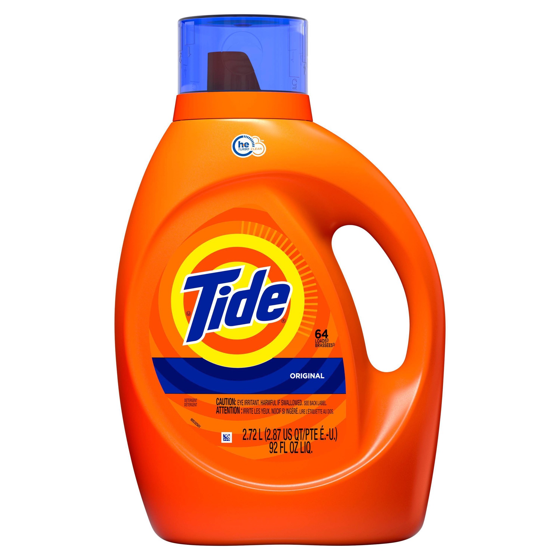 slide 1 of 3, Tide High Efficiency Liquid Laundry Detergent - Original - 92 fl oz, 92 fl oz