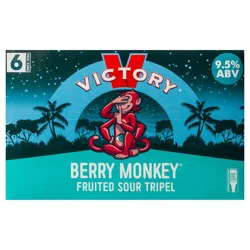 Victory Brewing Company Brewing Company Berry Monkey Fruited Sour Tripel 6 Pack 12 oz Cans