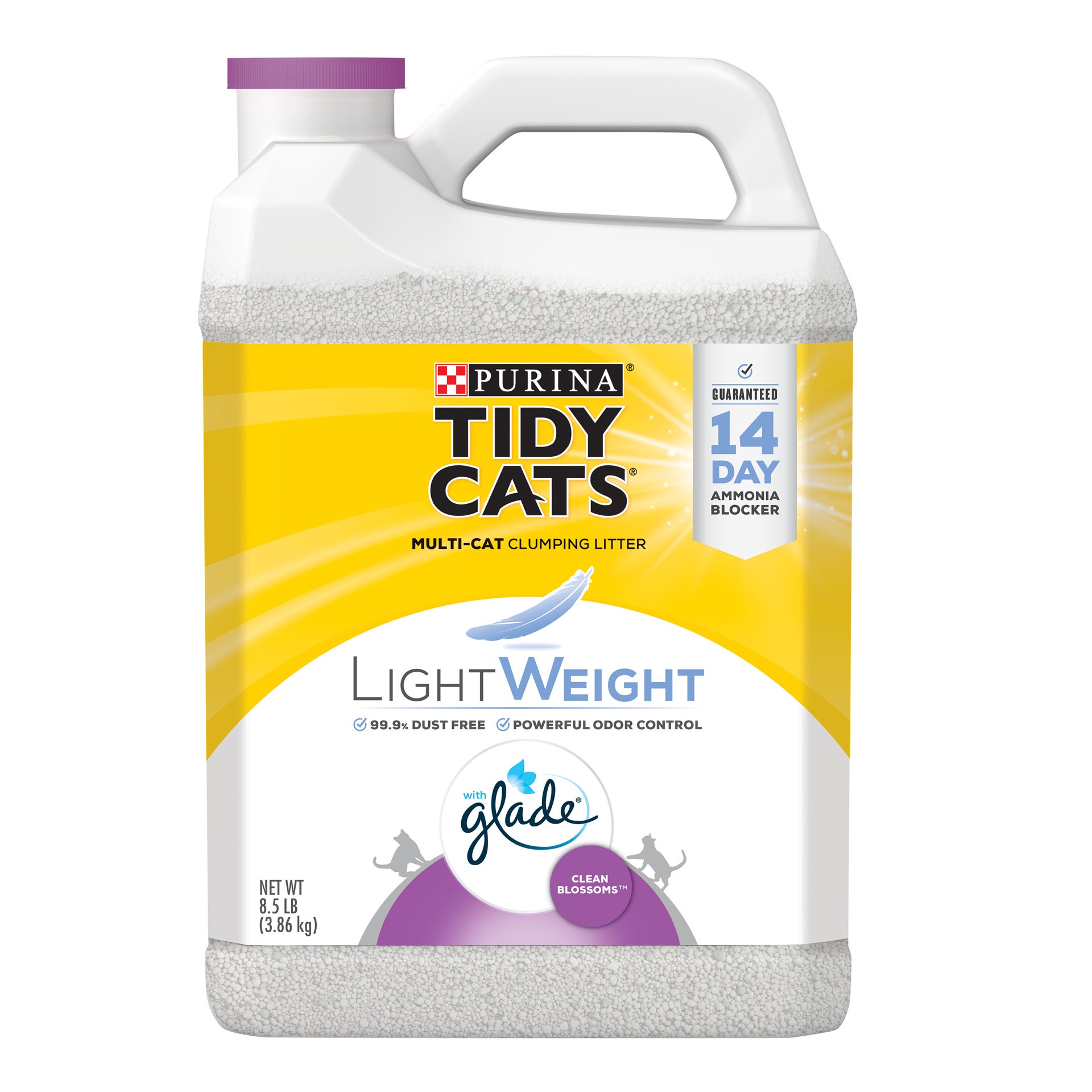 slide 1 of 8, Tidy Cats Clump Lightweight Clean Blossom Cat Litter - 8.5lbs, 