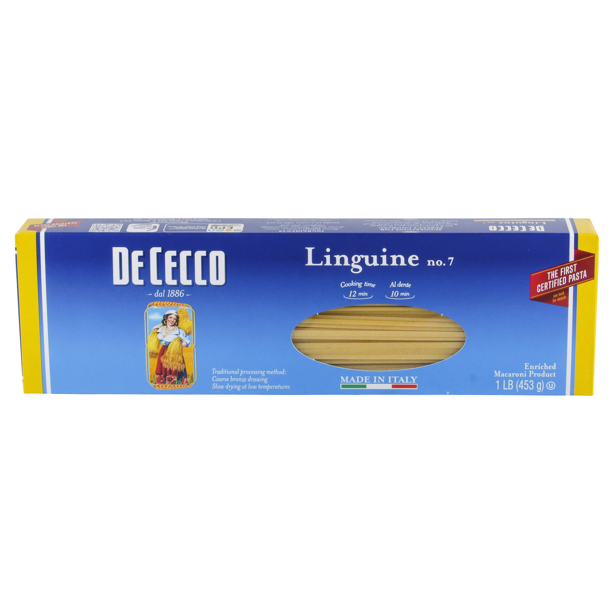slide 1 of 6, De Cecco Linguine Pasta, 16 oz