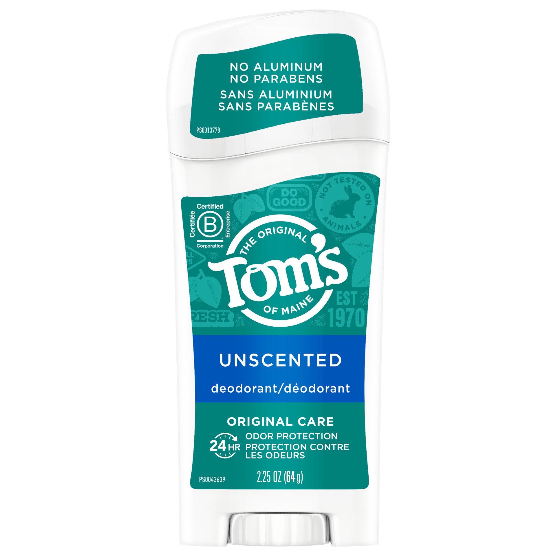 slide 1 of 2, Tom's of Maine Original Care Natural Deodorant, Unscented, 2.25 oz. 6-Pack, 2.25 oz