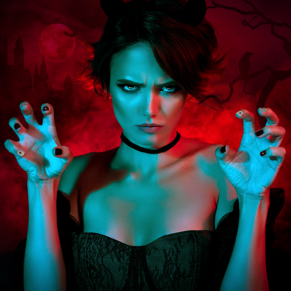 slide 5 of 5, Ardell Fright Night Black Widow Nails, 24 ct
