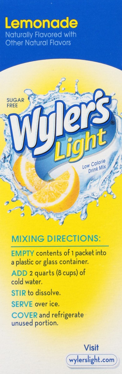 slide 11 of 12, Wyler's Light Low Calorie Lemonade Drink Mix - 3.09 oz, 3.09 oz