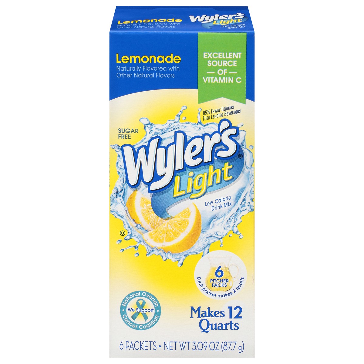 slide 1 of 12, Wyler's Light Low Calorie Lemonade Drink Mix - 3.09 oz, 3.09 oz