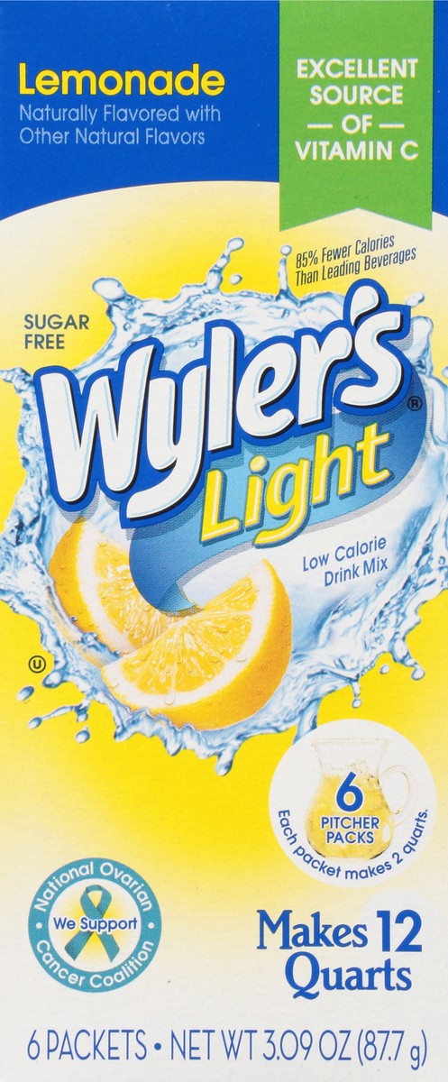 slide 8 of 12, Wyler's Light Low Calorie Lemonade Drink Mix - 3.09 oz, 3.09 oz