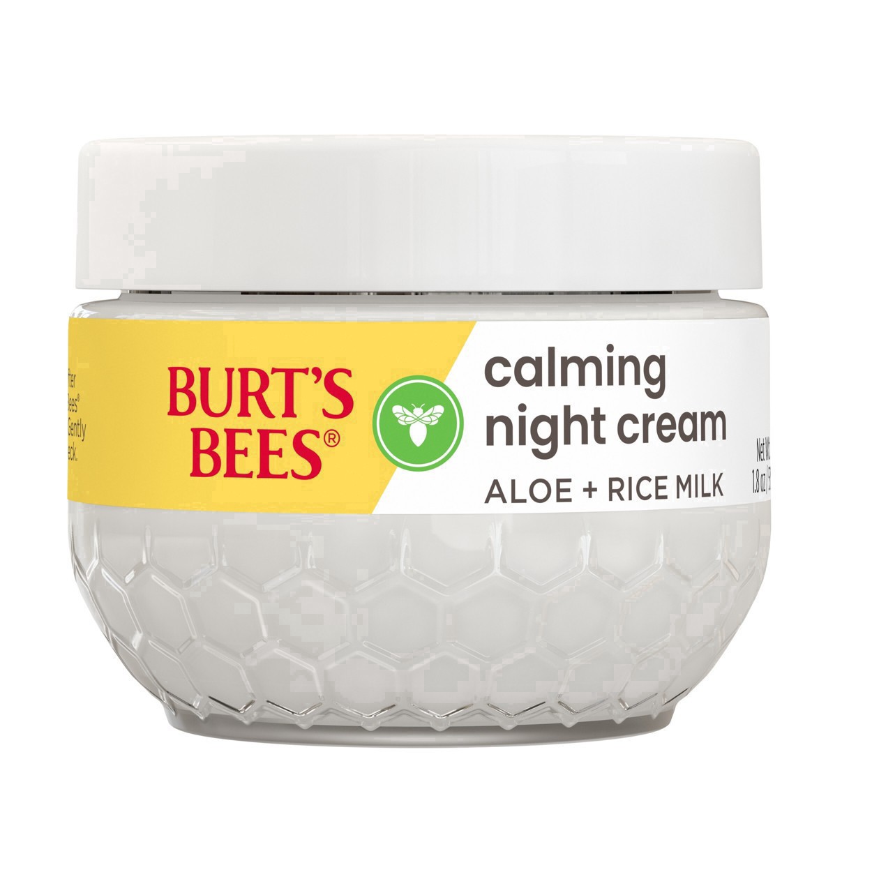 slide 57 of 142, Burt's Bees Sensitive Solutions Calming Night Cream with Aloe & Rice Milk, 1.8 oz