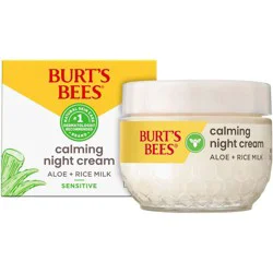 Burt's Bees Sensitive Solutions Calming Night Cream with Aloe & Rice Milk