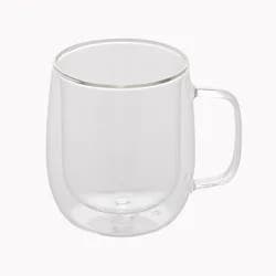 Double-Walled Glass Belly Mug - 15.55 oz