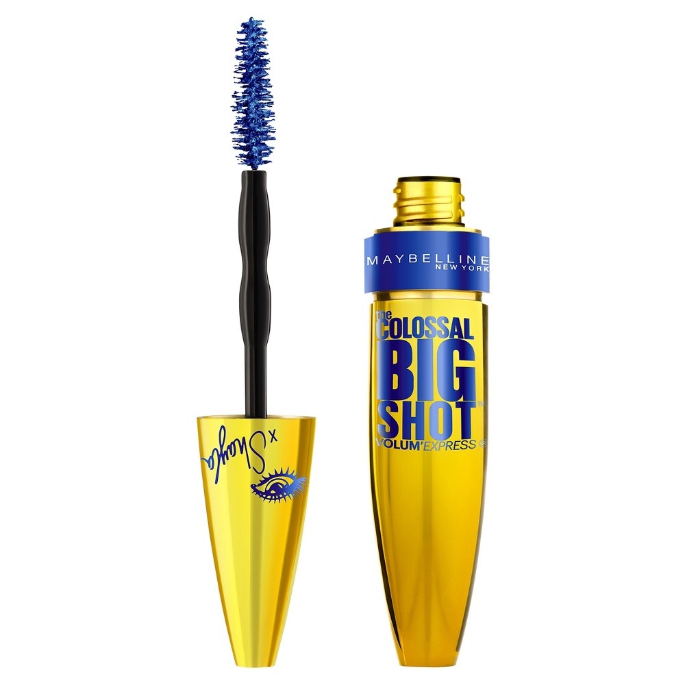 slide 3 of 4, Maybelline Volum' Express Colossal BIG Shot Mascara Boomin' in Blue, 0.33 fl oz