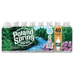 POLAND SPRING Brand 100% Natural Spring Water, 16.9-ounce plastic bottles (Pack of 40)