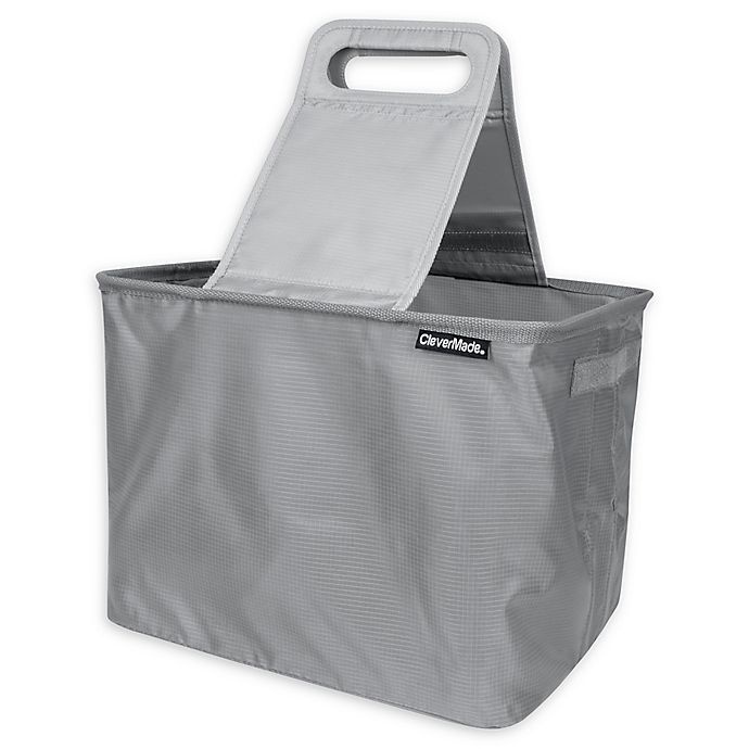 slide 1 of 8, CleverMade SnapBasket TrunkCaddy - Grey, 45 liter