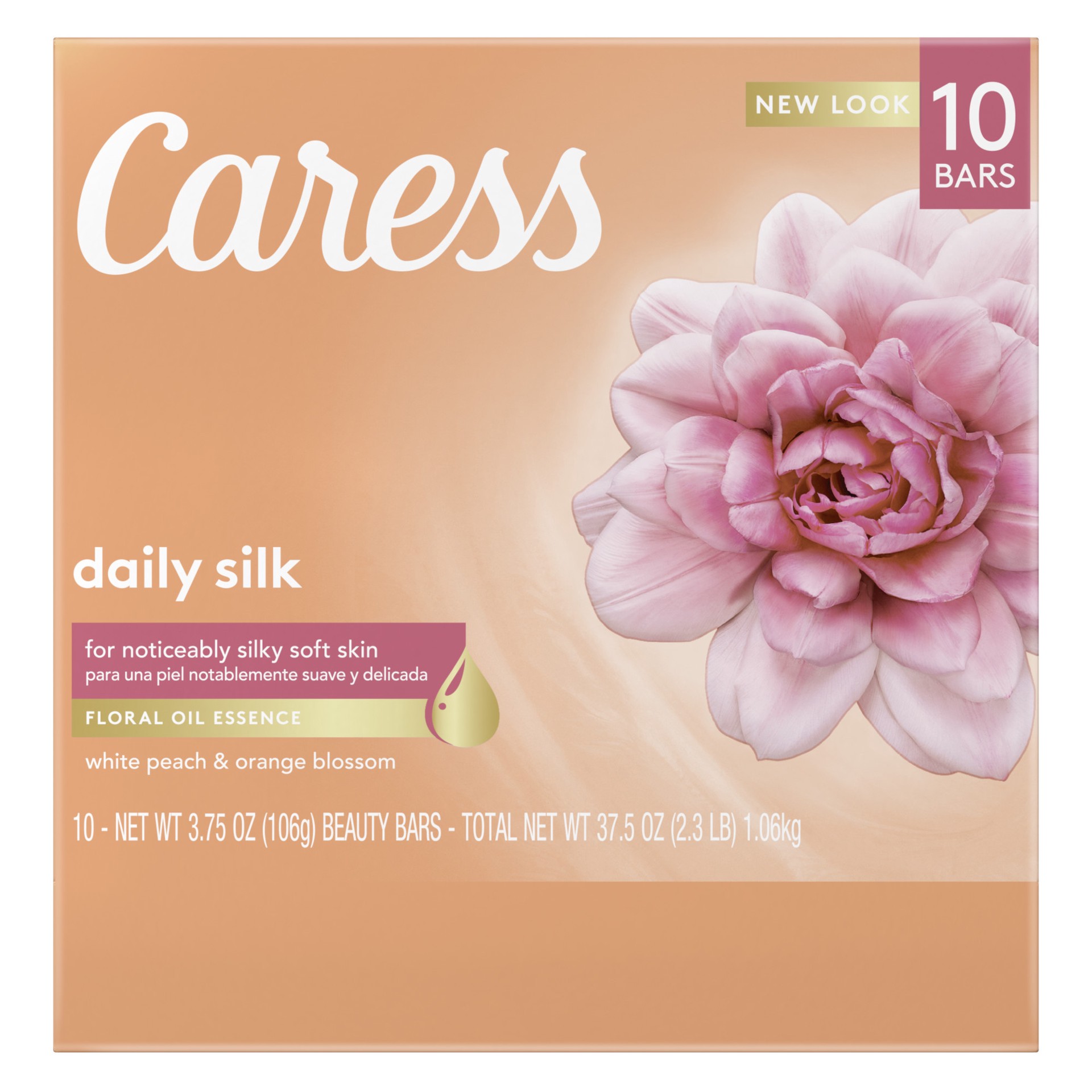 slide 3 of 3, Caress Bath And Body Daily Silk, 3.75 oz, 10 Bars , 10 ct; 4 oz