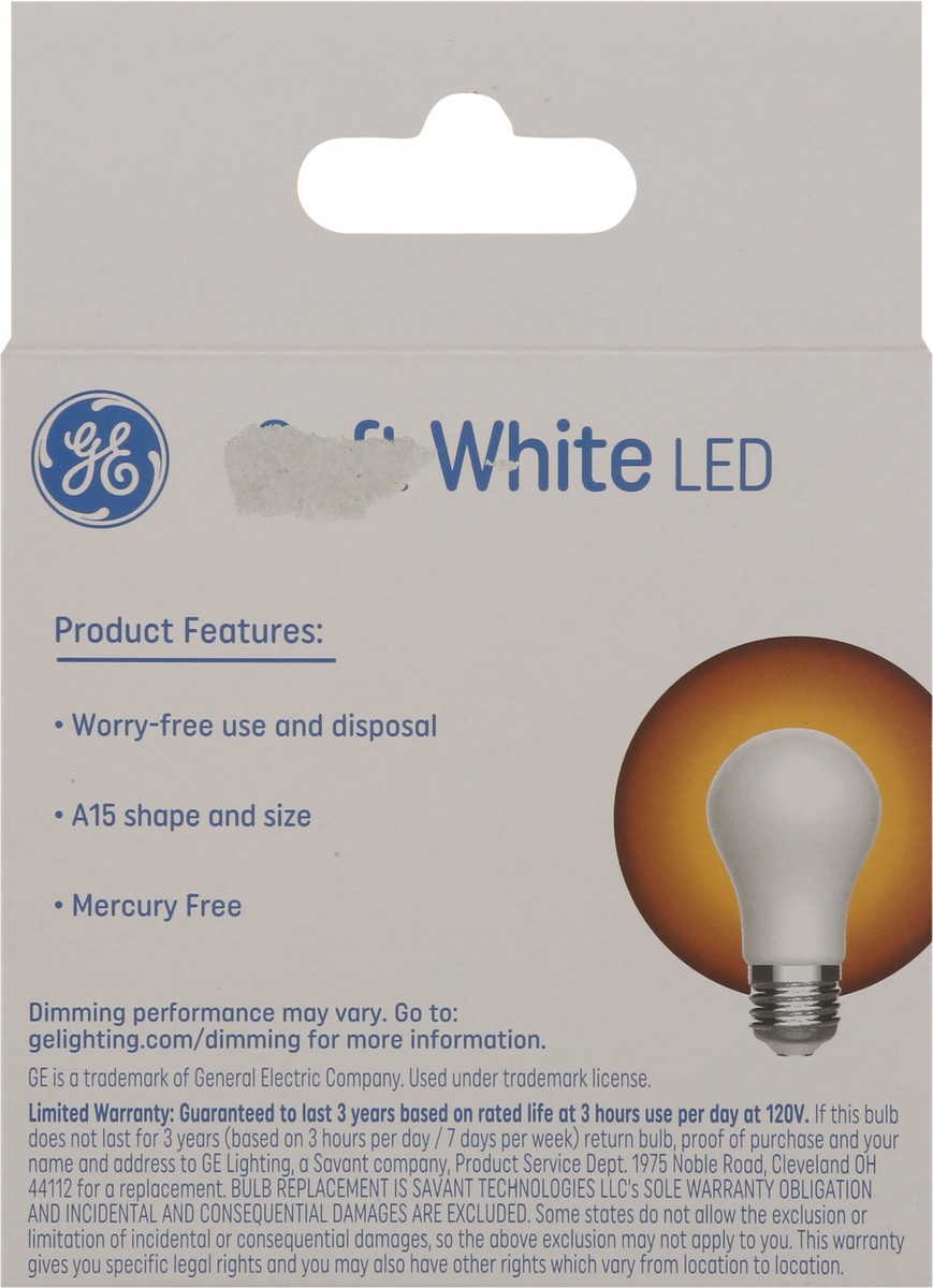 slide 7 of 9, GE LED Soft White 4 Watts Classic Shape 2 Pack Light Bulbs 2 ea, 2 ct