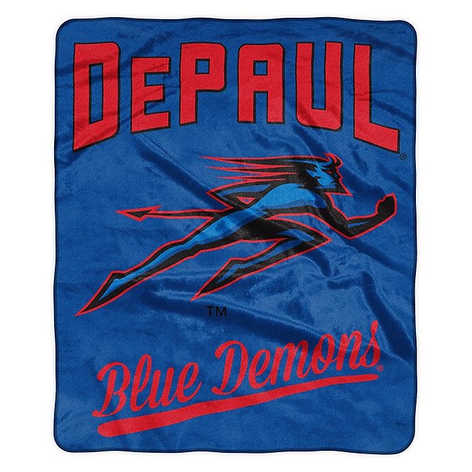 slide 1 of 1, NCAA DePaul University Raschel Throw Blanket, 1 ct