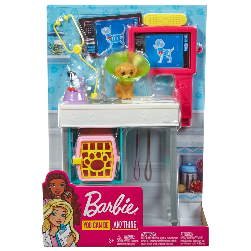 slide 1 of 1, Mattel Barbie Career Places Pet Vet Office Playset, 1 ct