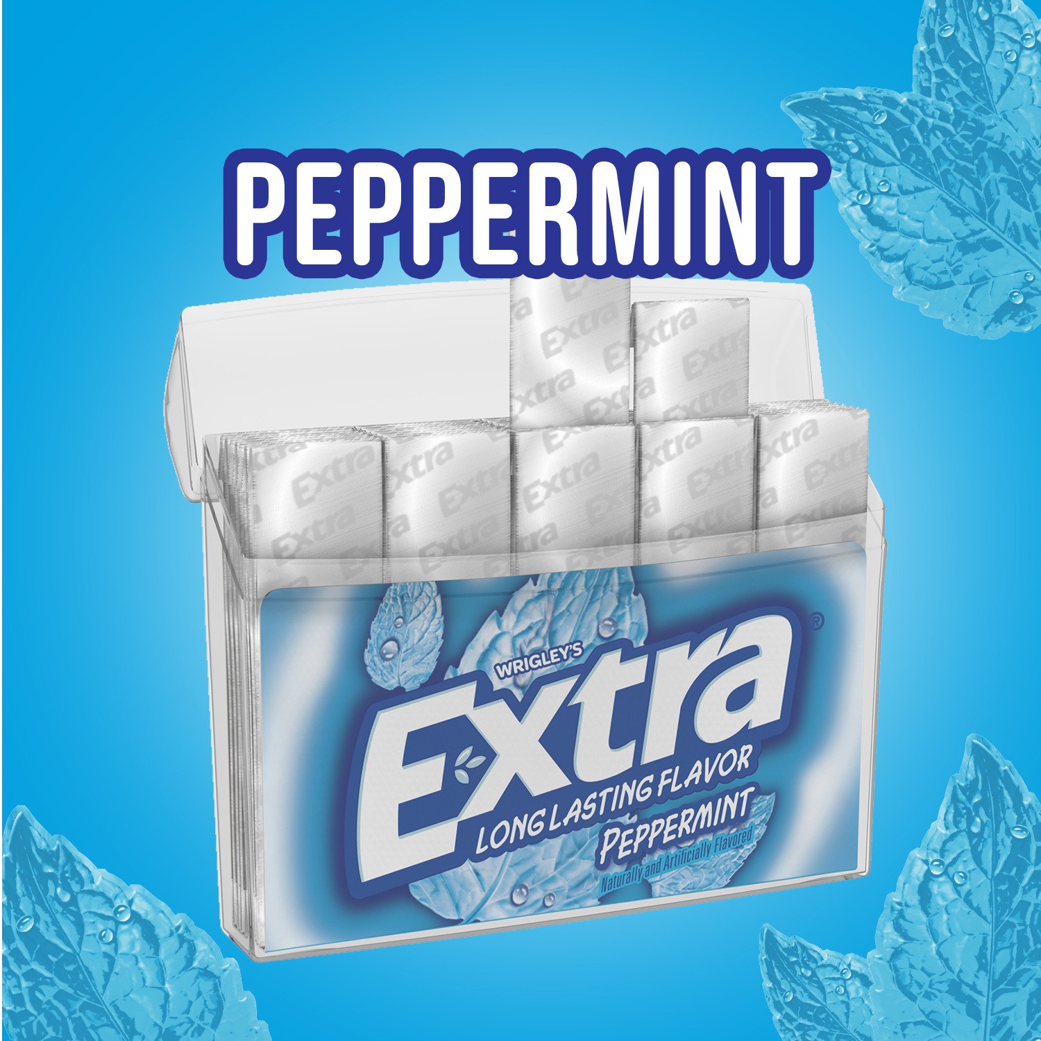 slide 6 of 8, Extra Long Lasting Flavor Peppermint Sugar Free Gum, 35 ct