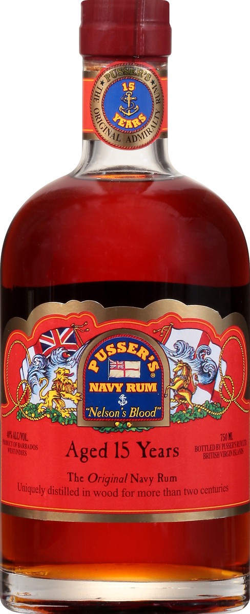 slide 2 of 8, Pusser's Rum Navy Rum, Nelson's Blood, 750 ml