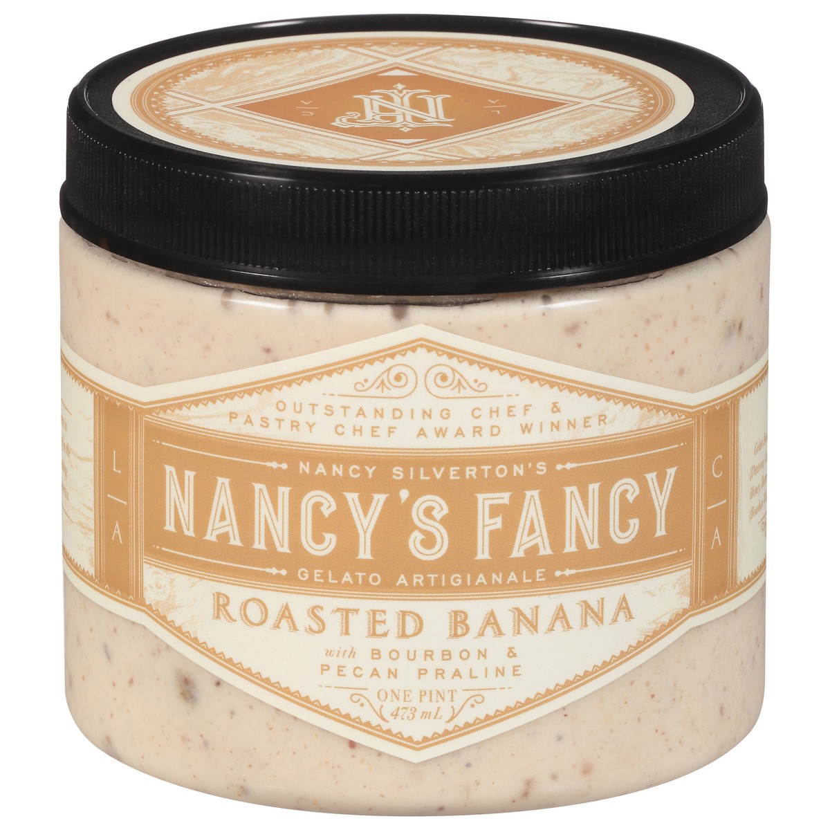 slide 12 of 13, Nancy's Fancy Roasted Banana Gelato Artigianale 1 pt, 1 pint