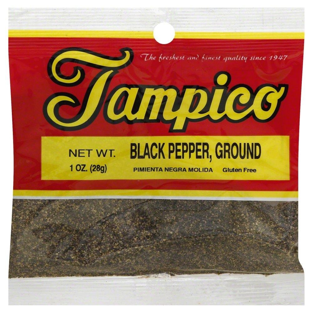 slide 1 of 1, Tampico Black Pepper Ground, 1 oz
