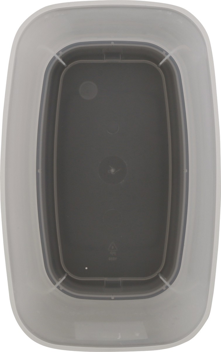 slide 4 of 9, Sterilite 3.3 Gallon Slim Rectangular Flat Gray Wastebasket 1 ea, 1 ct