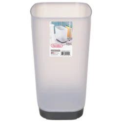 Sterilite 3.3 Gallon Slim Rectangular Flat Gray Wastebasket 1 ea