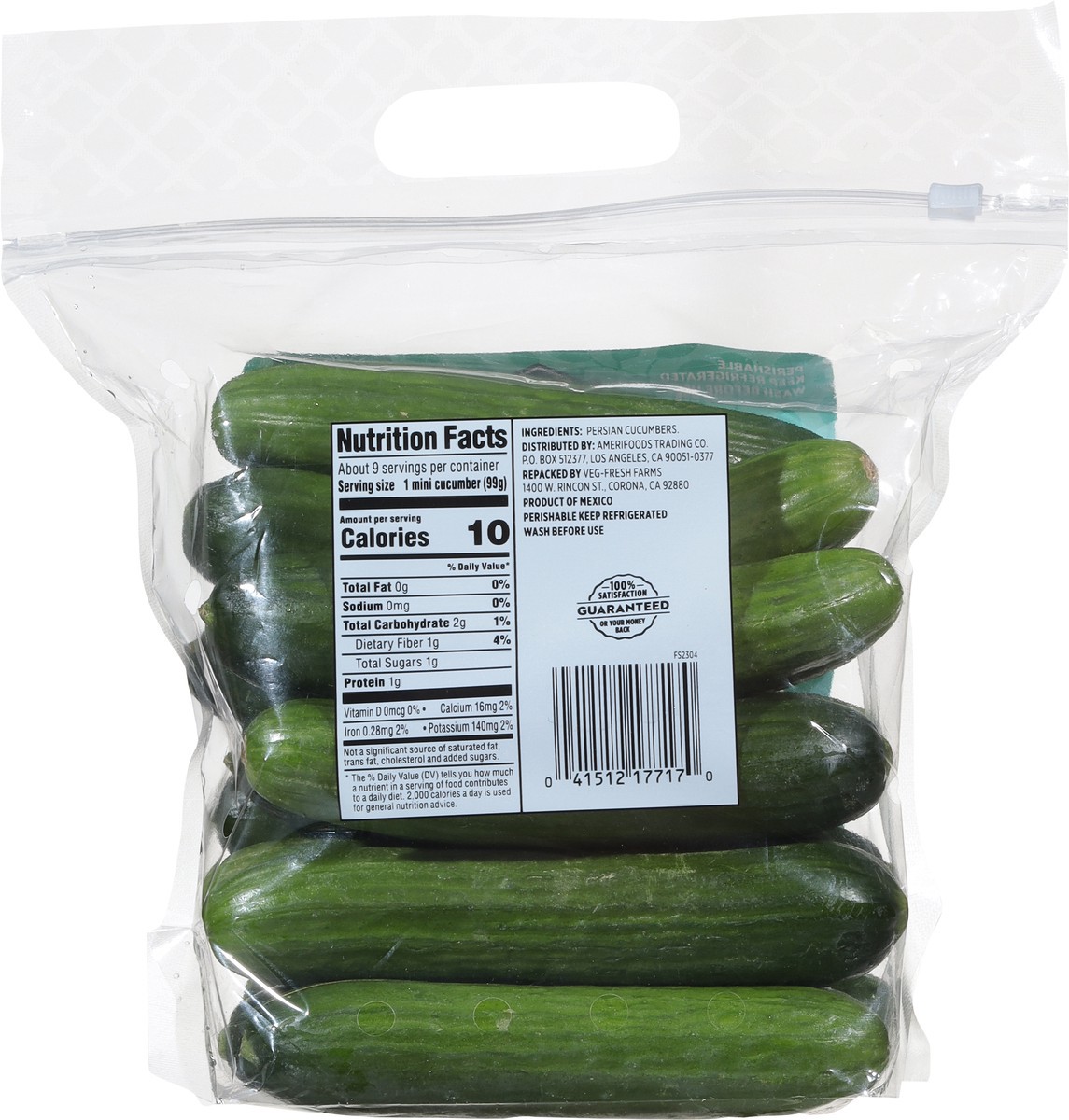 slide 11 of 13, First Street Persian Cucumbers, 2 lb