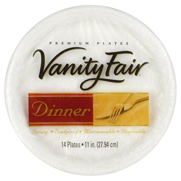 slide 1 of 4, Vanity Fair Premium Plates 14 ea, 14 ct