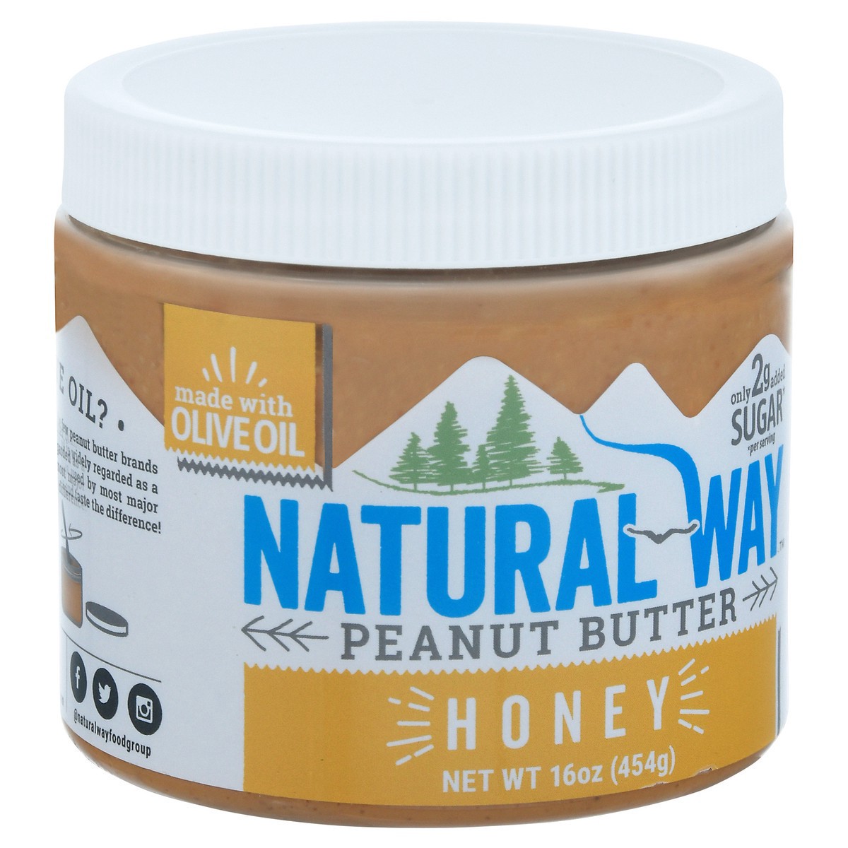 slide 3 of 9, Natural Way Honey Peanut Butter 16 oz, 16 oz