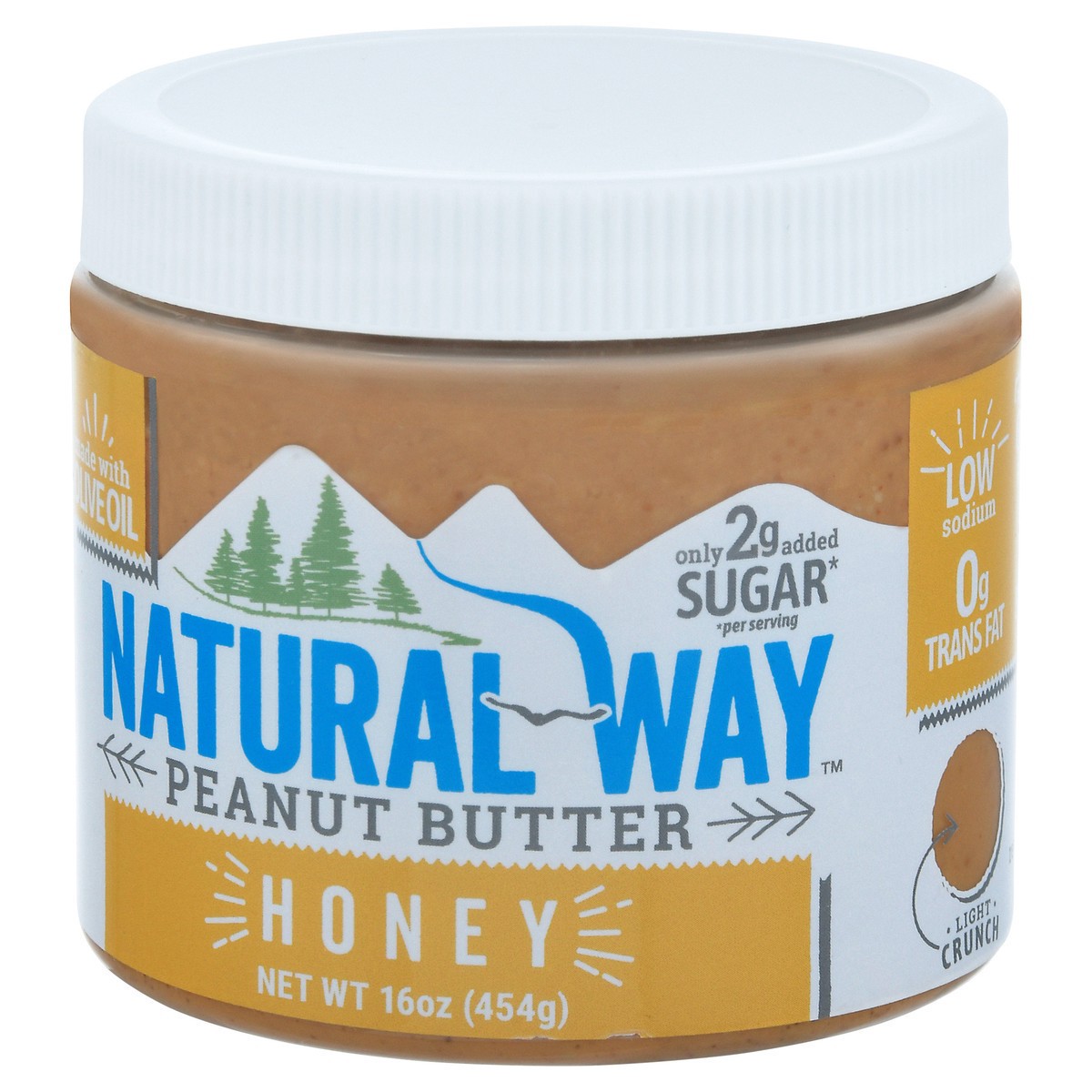 slide 6 of 9, Natural Way Honey Peanut Butter 16 oz, 16 oz