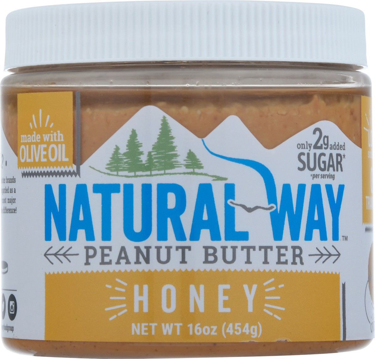slide 9 of 9, Natural Way Honey Peanut Butter 16 oz, 16 oz