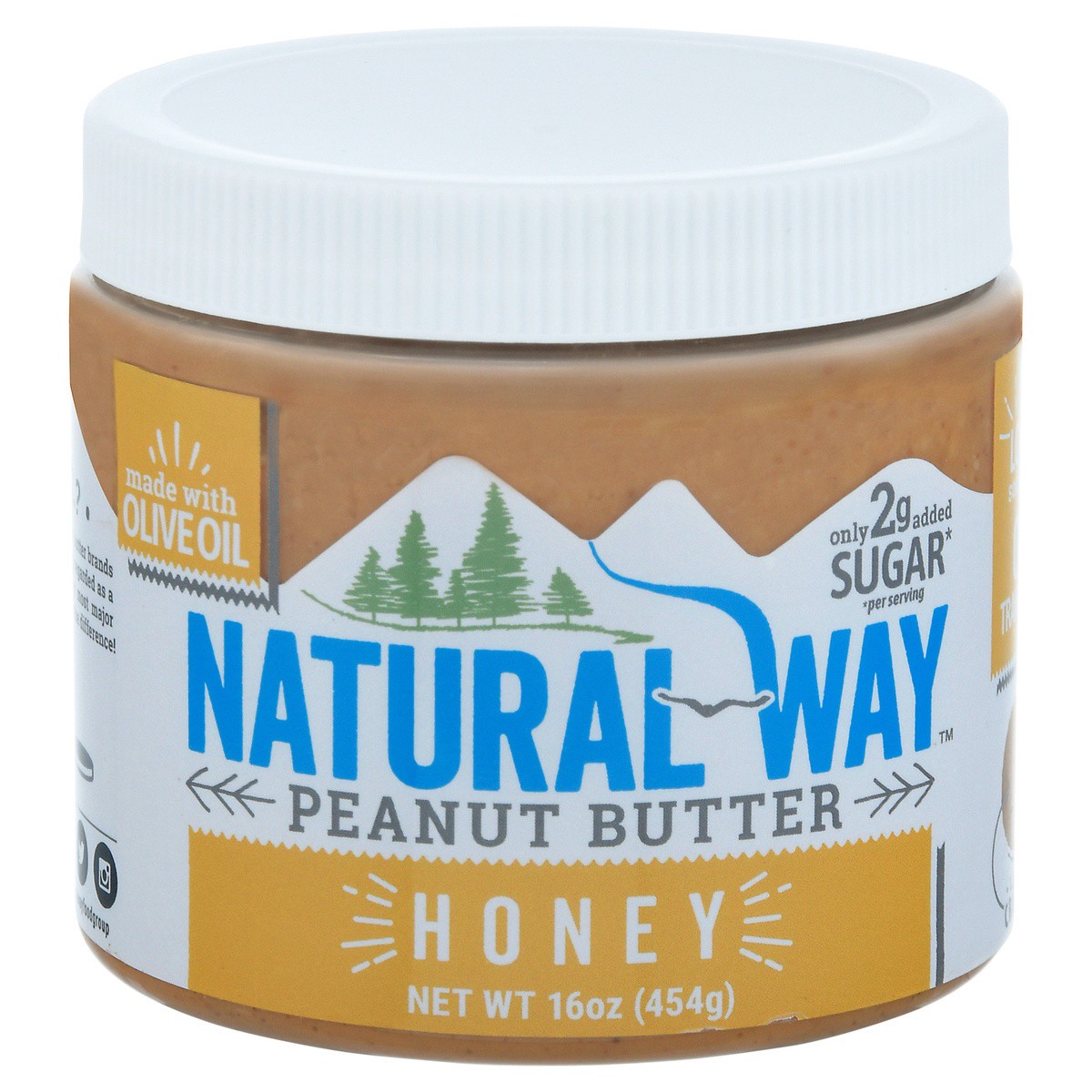 slide 1 of 9, Natural Way Honey Peanut Butter 16 oz, 16 oz