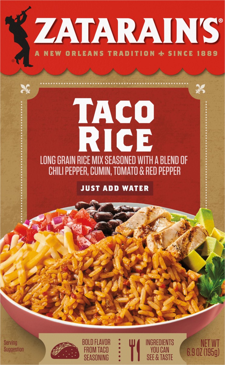 slide 2 of 12, Zatarain's Rice Mix - Taco, 6.9 oz, 6.9 oz