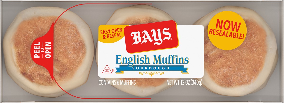 slide 8 of 8, Bays Bay's Bakery Sourdough English Muffins, 12 oz