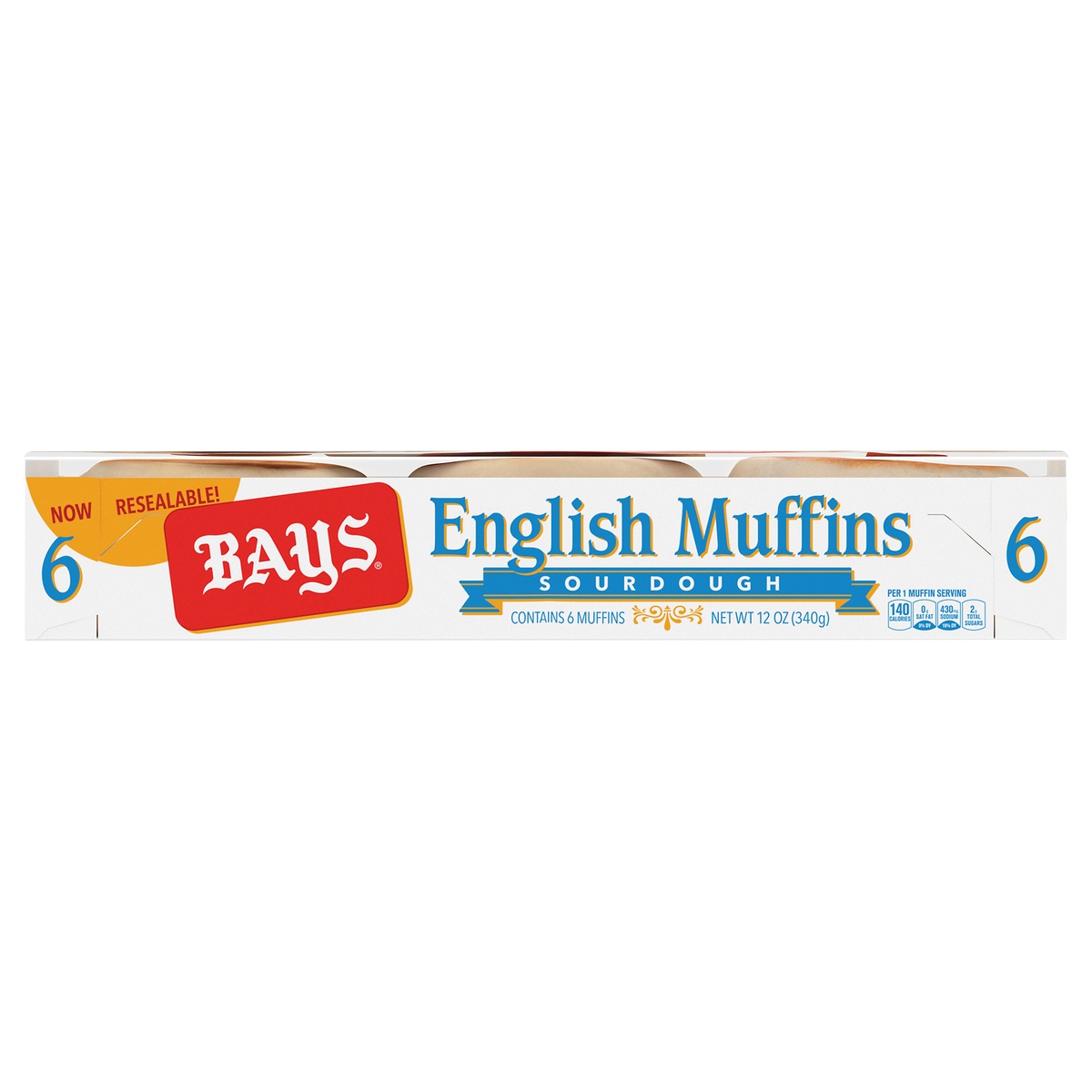 slide 1 of 1, Bays Sourdough English Muffins 12 Oz, 12 oz