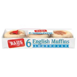 Bays Sourdough English Muffins, 6 count, 12 oz