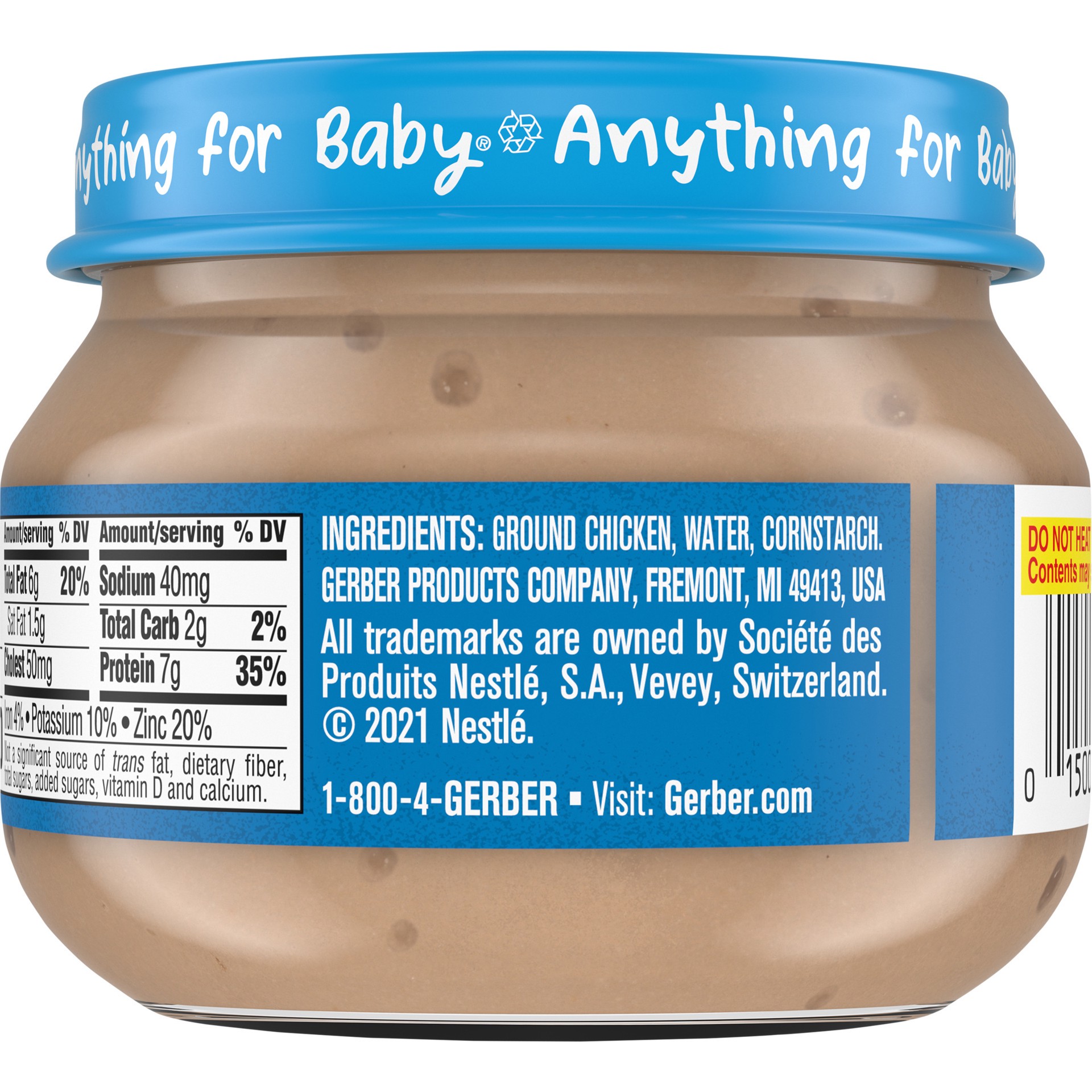 slide 3 of 5, Gerber 2nd Foods Mealtime for Baby Baby Food, Chicken & Gravy, 2.5 oz Jar, 1 ct