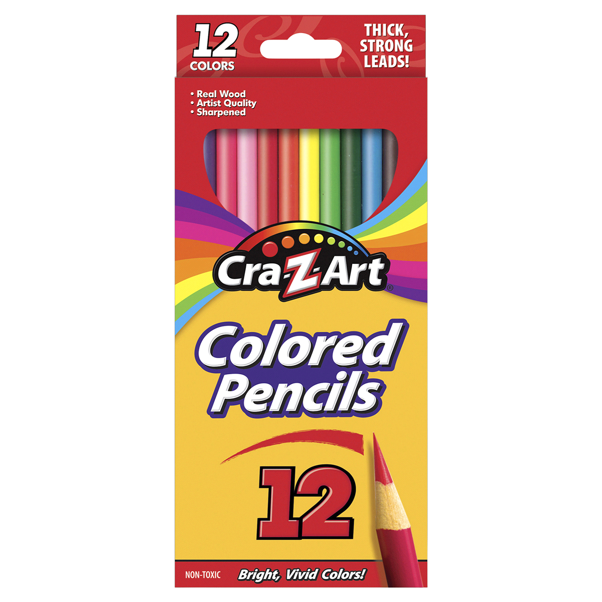 slide 1 of 1, Cra-Z-Art Sharpened Colored Pencils Brighter Colors, 12 ct