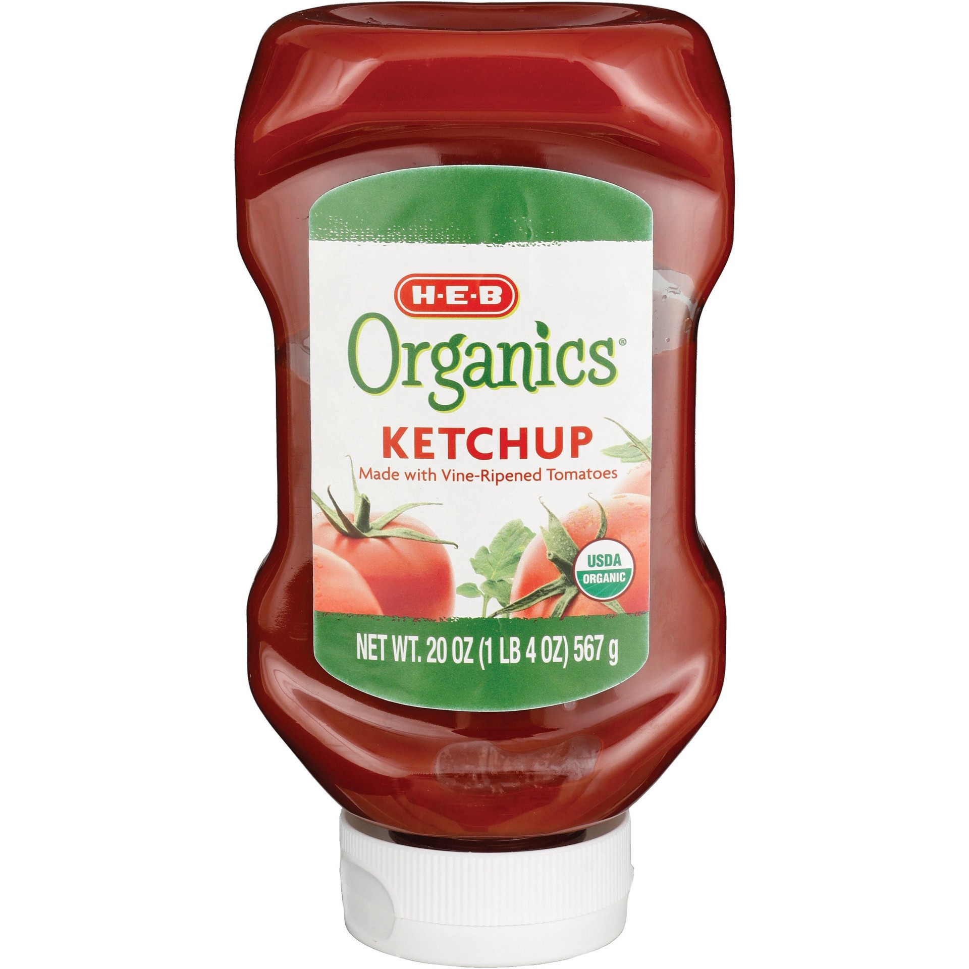 slide 1 of 1, H-E-B Organics Ketchup, 20 oz