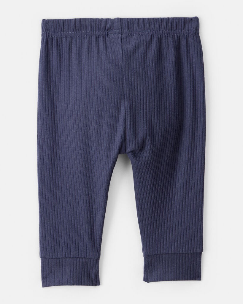 slide 3 of 4, Carter's Baby Boy 2-Pack Rib Pants Brown/Navy 3M, 1 ct